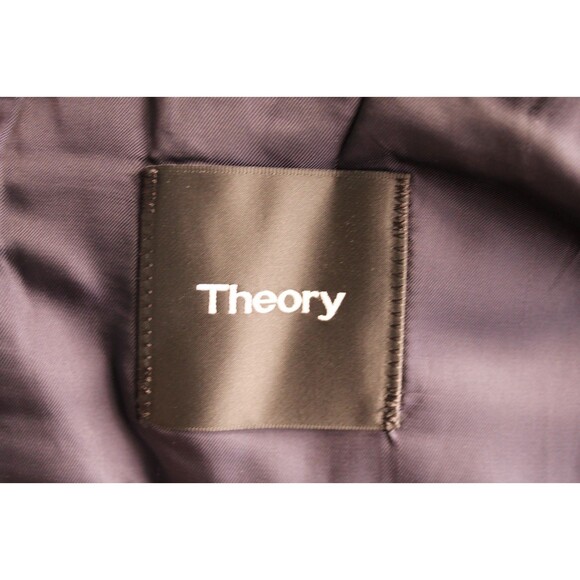 Theory $600 Men's Blazer Sport Coat Size 44L Flannel Wool Blue - Picture 8 of 9